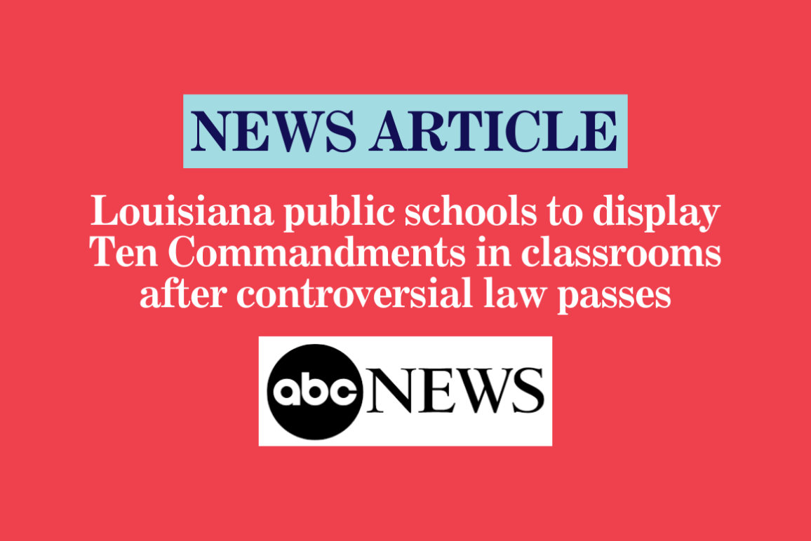 Louisiana Public Schools To Display Ten Commandments In Classrooms ...