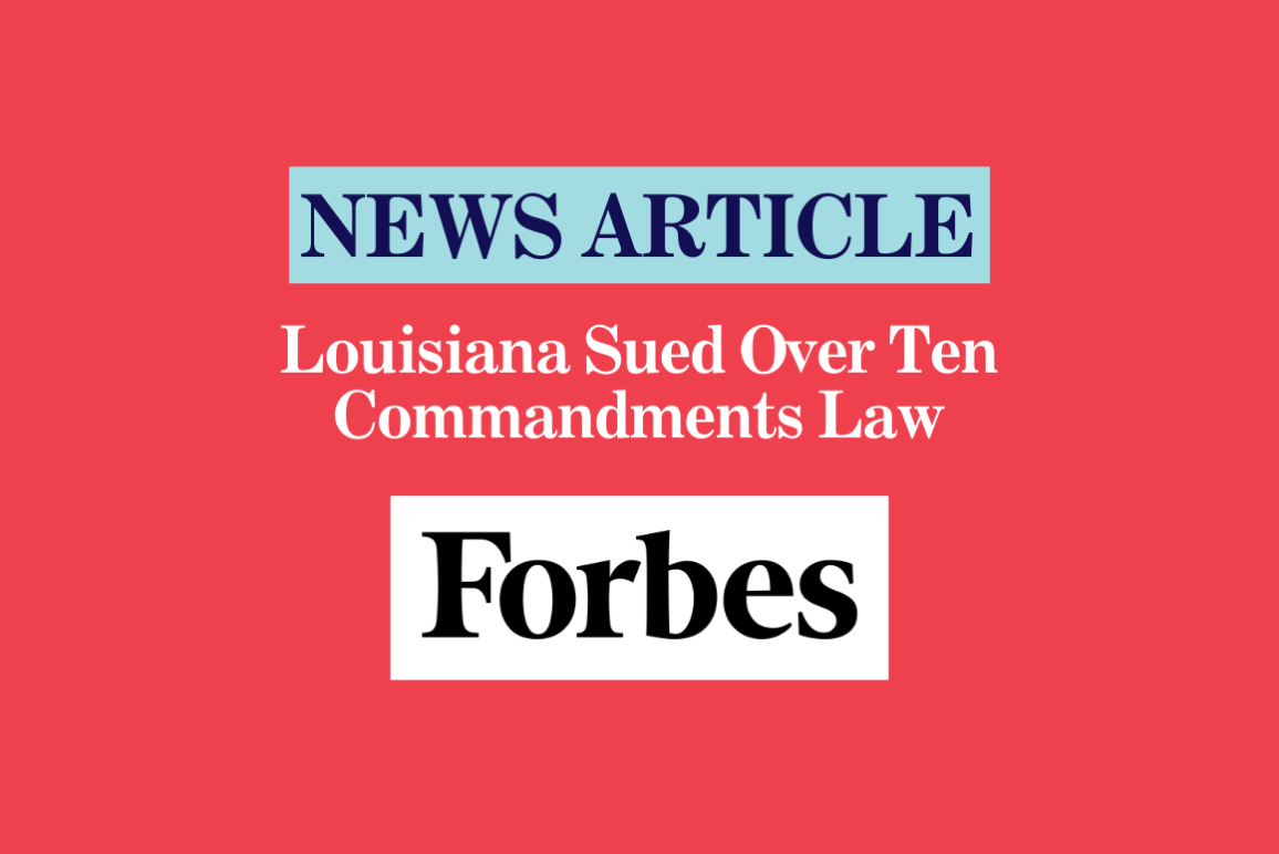 Louisiana Sued Over Ten Commandments Law