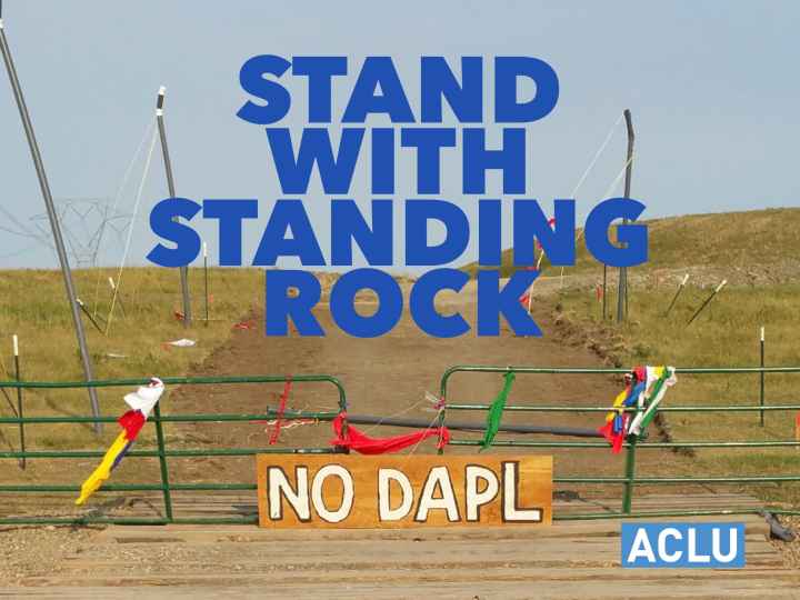 Stand With Standing Rock banner