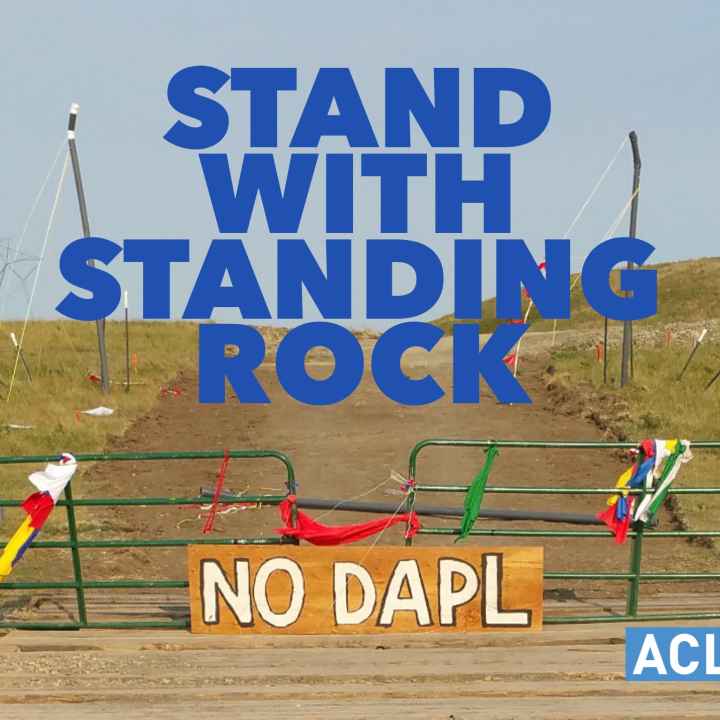 Stand With Standing Rock banner
